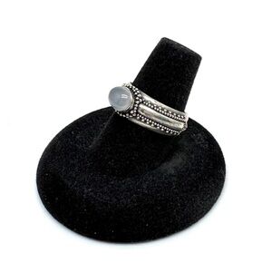 Sterling Silver Moonstone Vintage Ring Size 7 1/2
